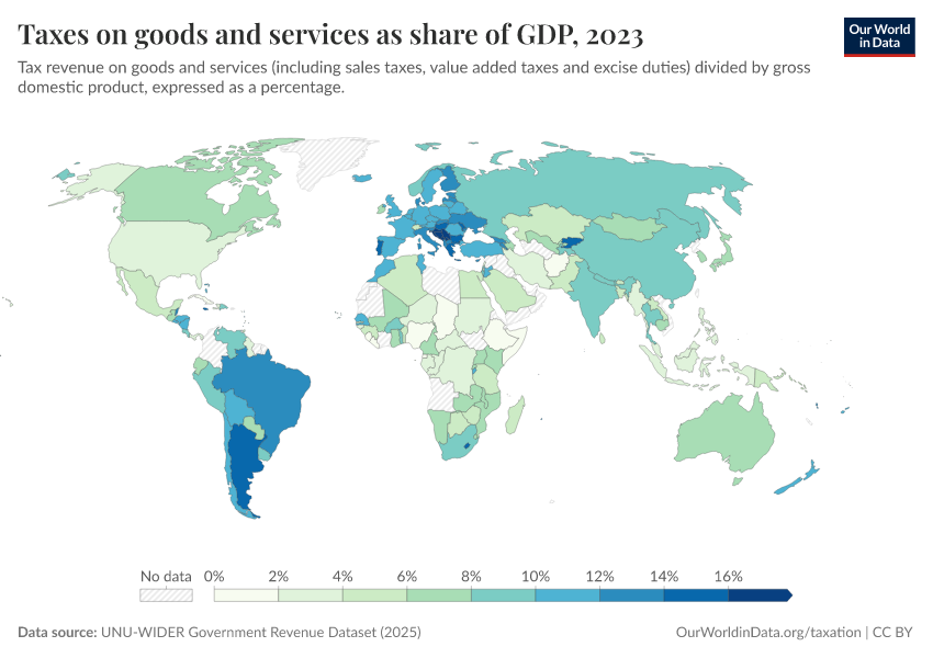 A thumbnail of the "Taxes on goods and services" chart